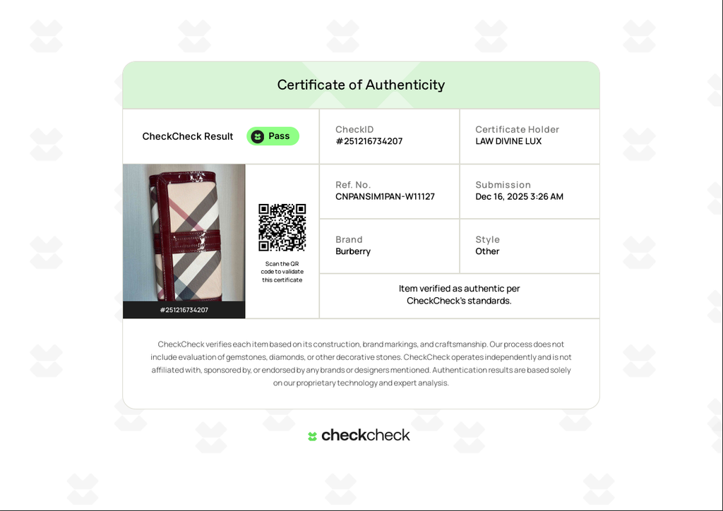 Rasberry Nova Check PVC Penrose Continental Wallet