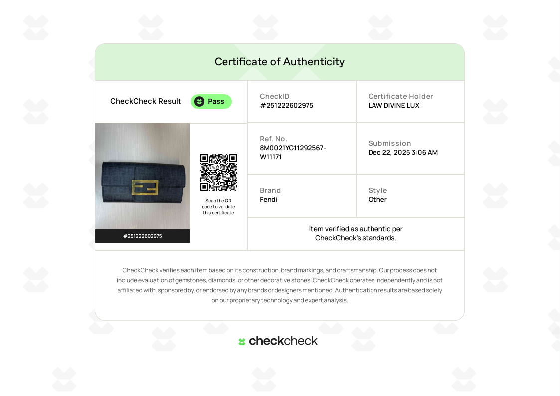 Black Zucchino Coated Canvas Forever Continental Wallet