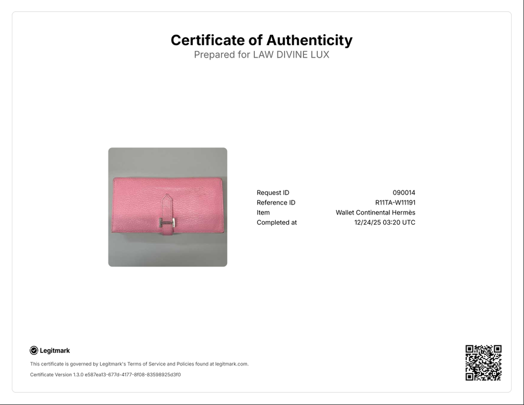 Bearn Long Wallet Epsom 1Q Rose Confetti SHW Stamp X W11191