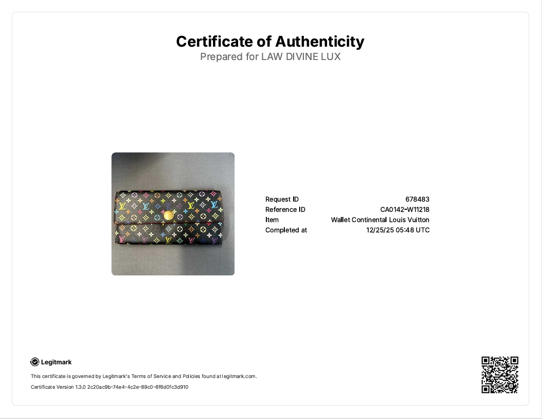  Black Multicolor Monogram Sarah Wallet