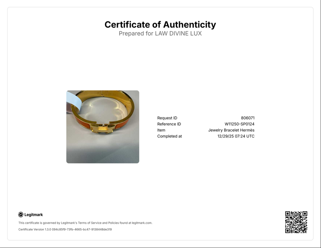Orange Clic Clac H Bracelet Pm W11250