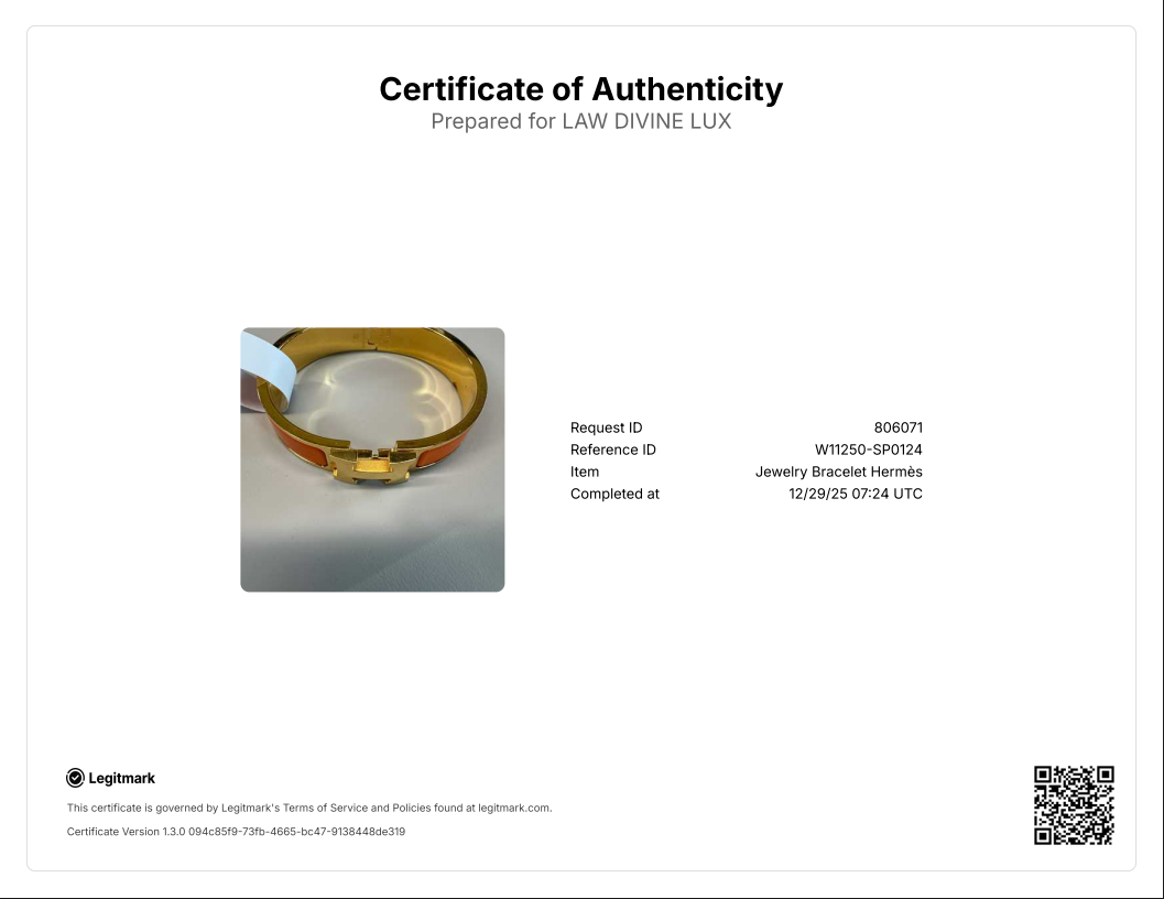Orange Clic Clac H Bracelet Pm W11250