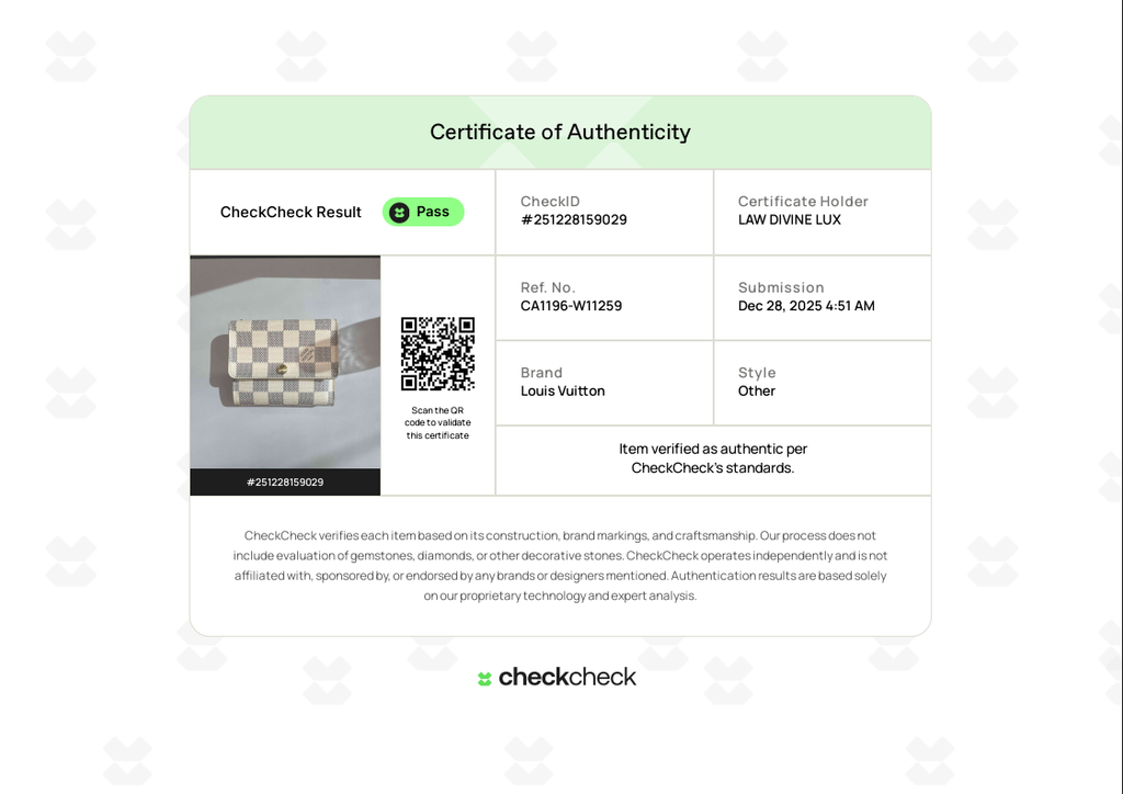 2010 Damier Azur Pattern Compact Wallet W11259