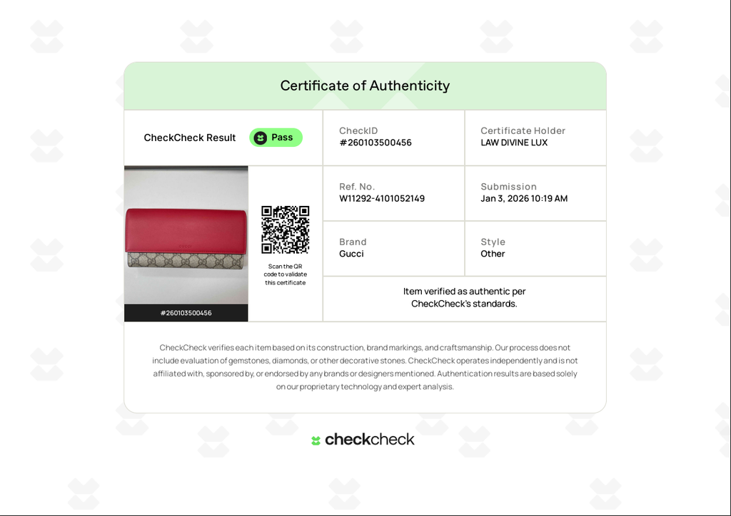 GG Supreme Continental Wallet