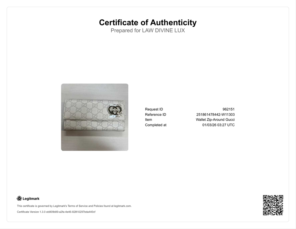 GG Signature Leather French Purse