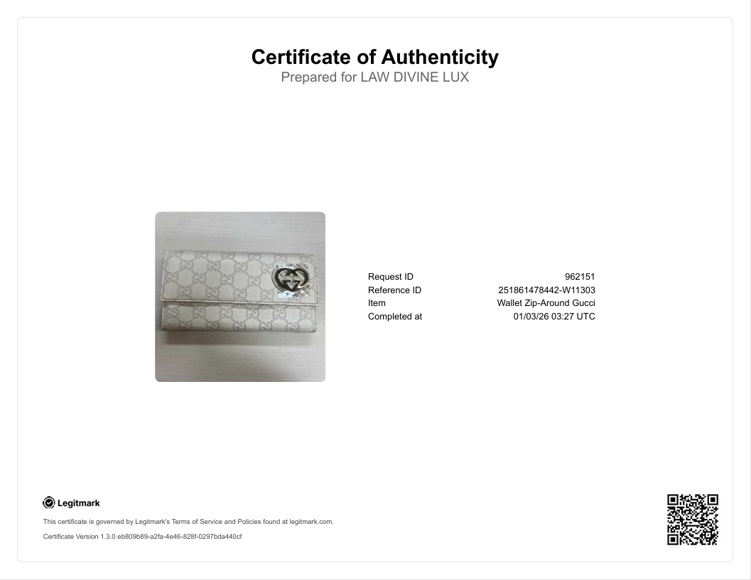 GG Signature Leather French Purse