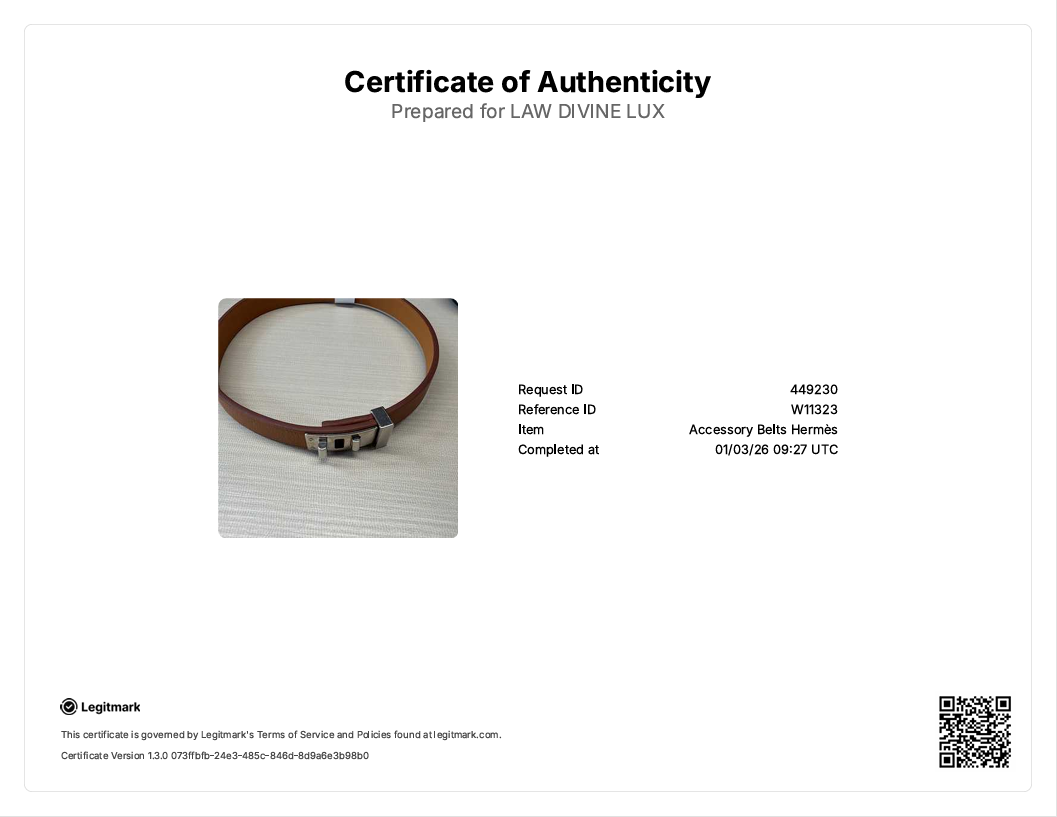 Hermes Mini Dog Leather Palladium Plated Wrap Bracelet W11323