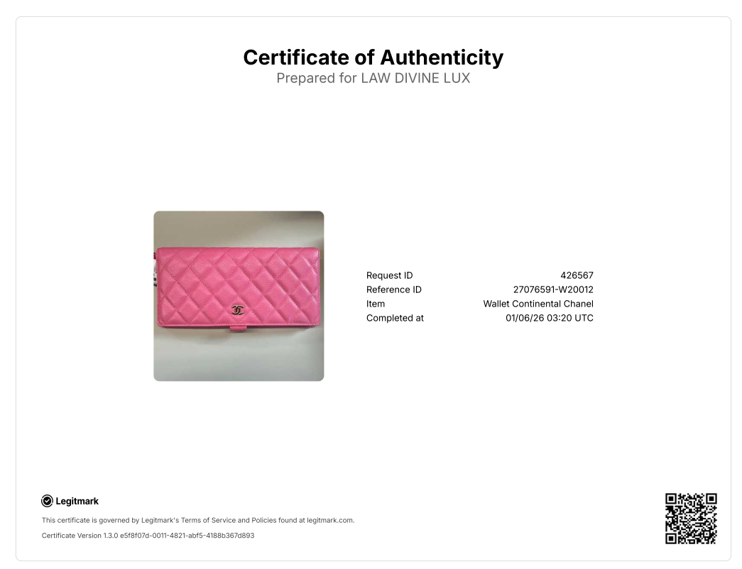 Pink L-Yen Wallet Quilted Caviar