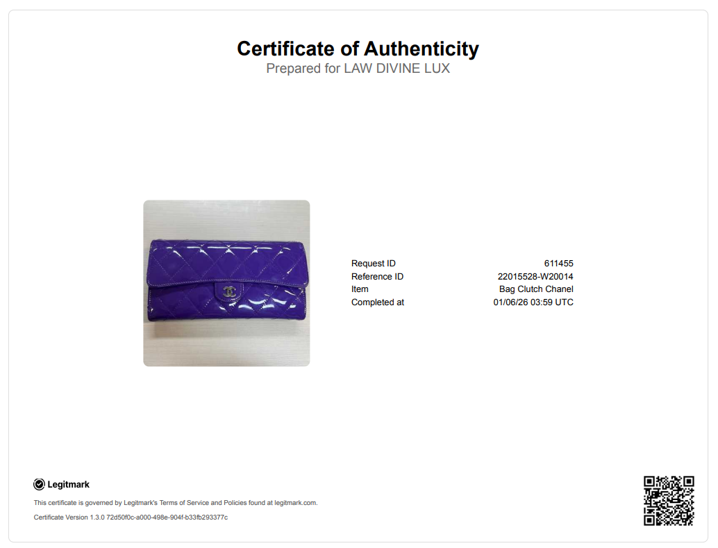 Wallet on Short Chain Quilted Patent