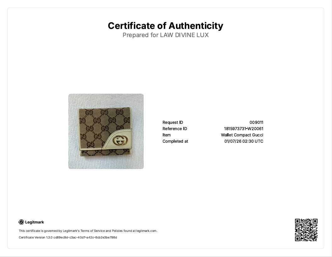 New Britt GG Canvas Compact Wallet W20061