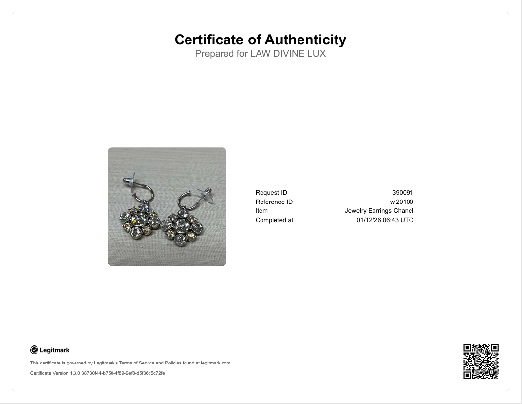 Strass CC Drop Earrings W20100