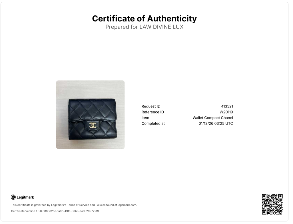 Interlocking CC Logo Trifold Wallet-W20119