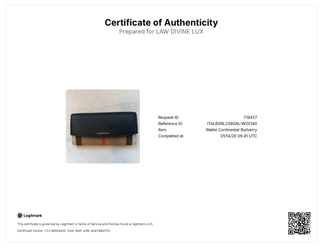 Burberry  Calfskin Horseferry Check Porter Continental Wallet Tan twins w20140