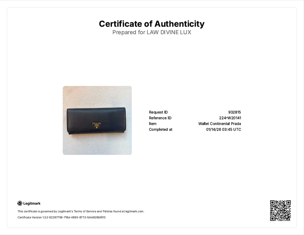 Saffiano Metal Continental Flap Travel Wallet Bluette W20141