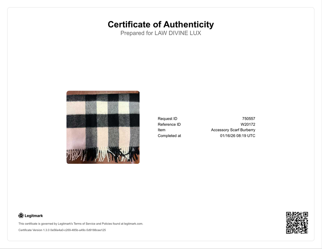 Cashmere Check Scarf W20172