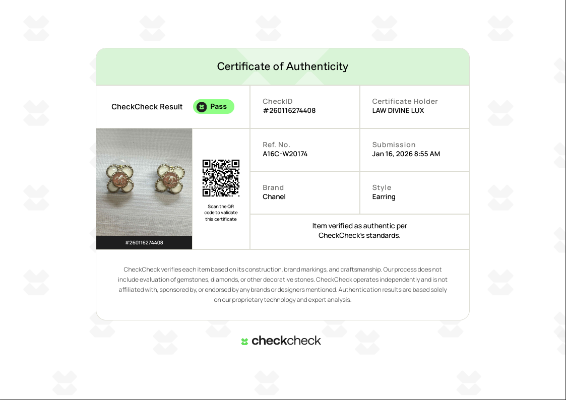 Flower CC Earrings W20174