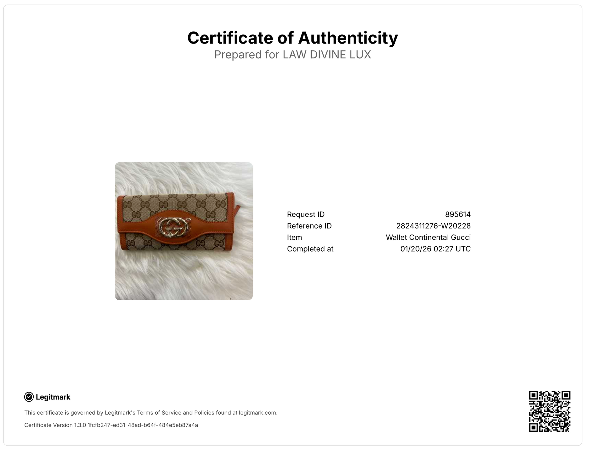nterlocking G GG Canvas Long Wallet Brown Beige W20228