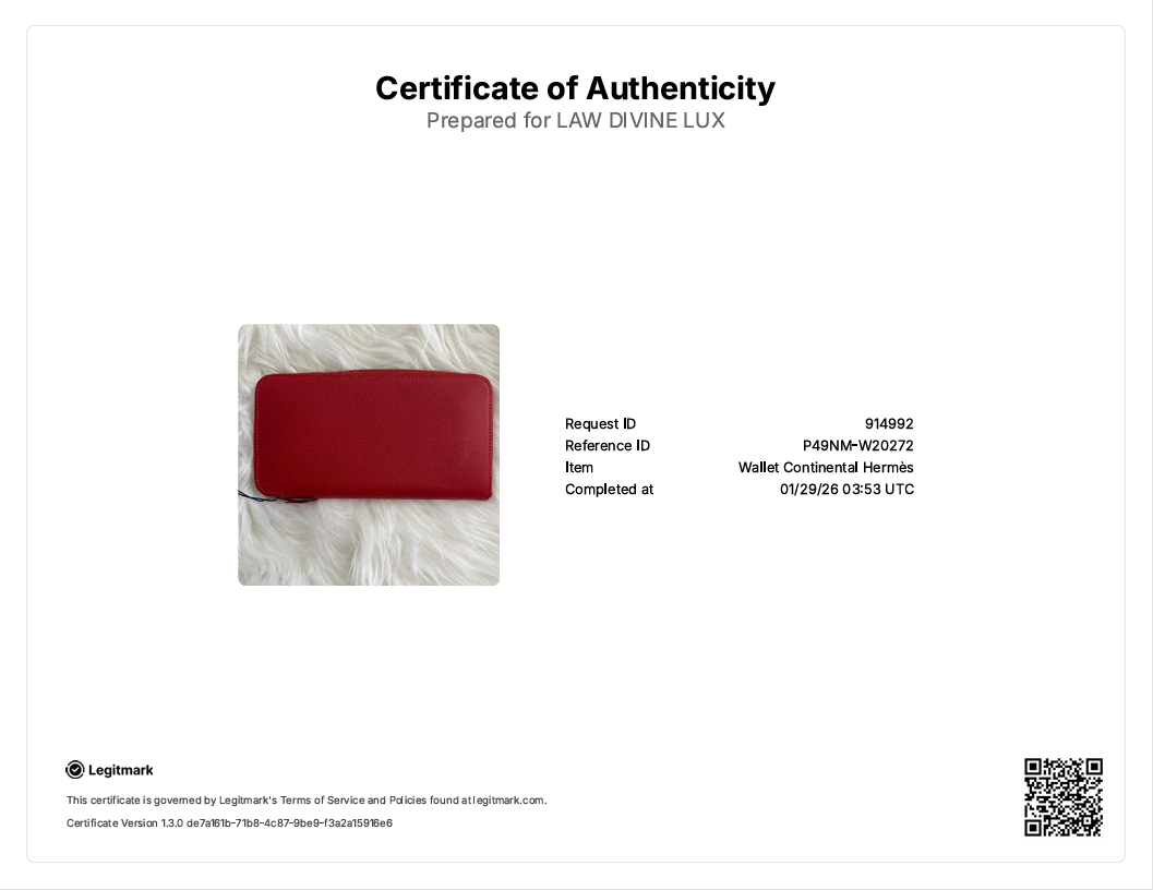 2014-2015 Interlocking CC Logo Continental Wallet W20343