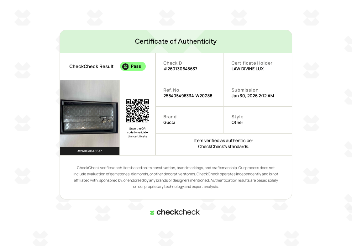 Microguccissima Pattern Leather Continental Wallet W20288