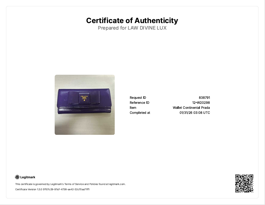 Saffiano Vernice Leather Continental Wallet W20298