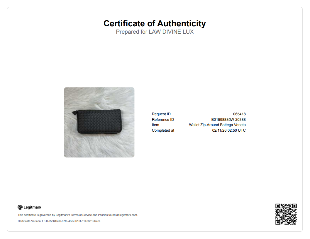 Grey Leather Long Wallet W20388