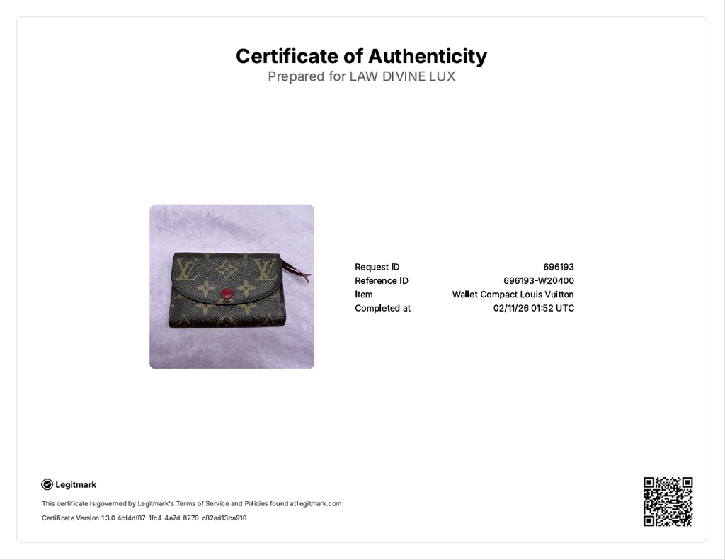 Monogram Rosalie Coin Purse Fuchsia W20400