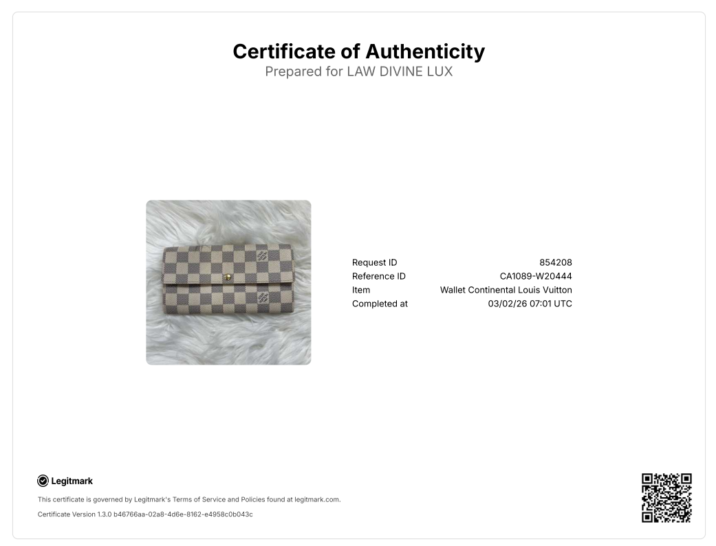 Damier Azur Porte Tresor International Wallet  W20444