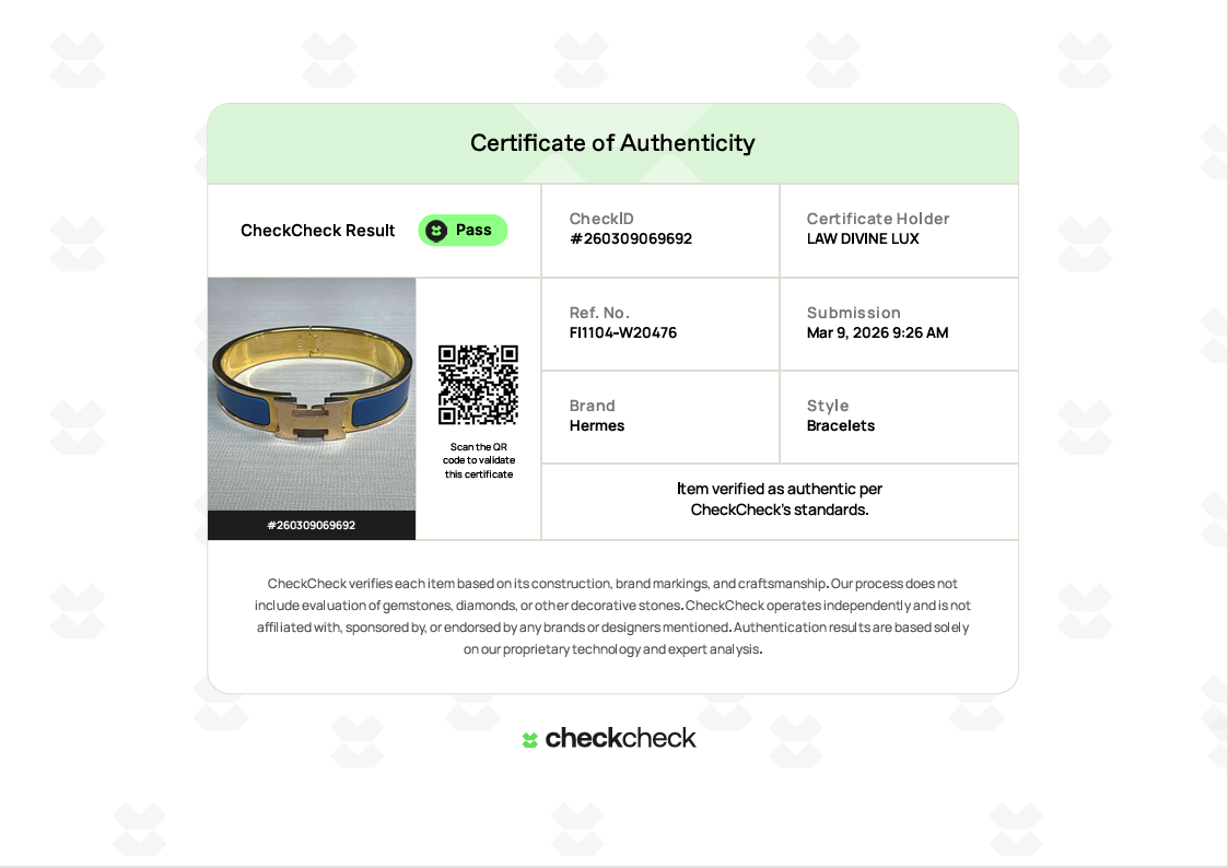 Clic H Bracelet W20476