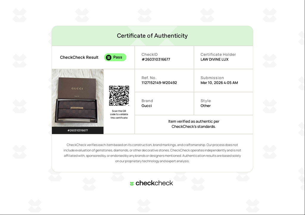 Leather Guccissima Long Wallet W20492