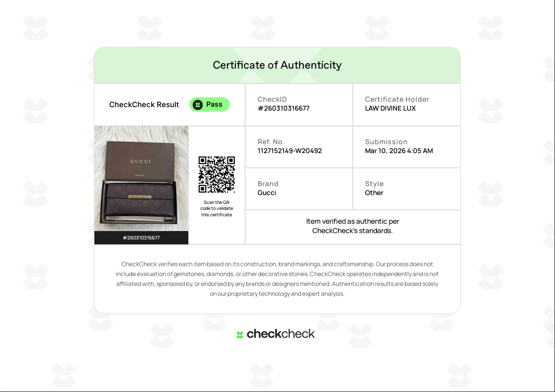 Leather Guccissima Long Wallet W20492