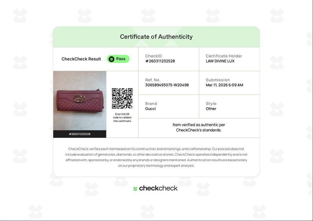 Pink Microguccissima Sukey Zip Around Wallet W20498