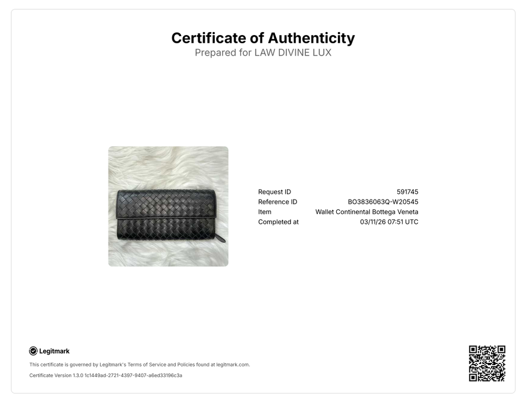 Bottega Veneta Black Intrecciato Leather Flap Continental Wallet W20545