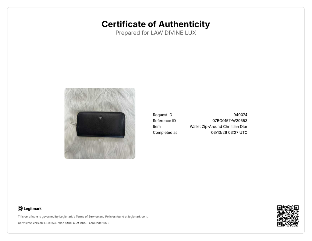 Black leather wallet with a metal bee motif W20553