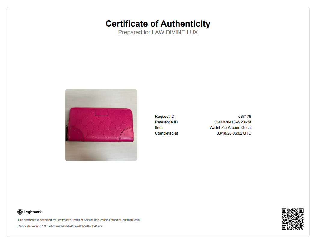 Bright Diamante GG Monogram Zippy Wallet W20634
