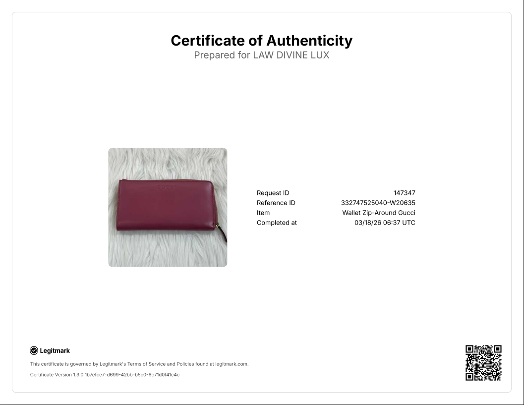 L-Zip Long Wallet Leather Pink W20635