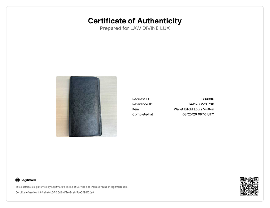 Black leather long wallet W20730