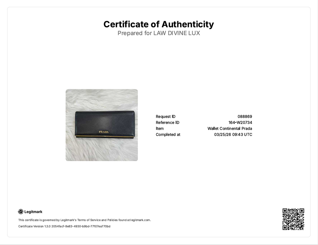 Saffiano Metal Bar Continental Flap Wallet Bluette W20734