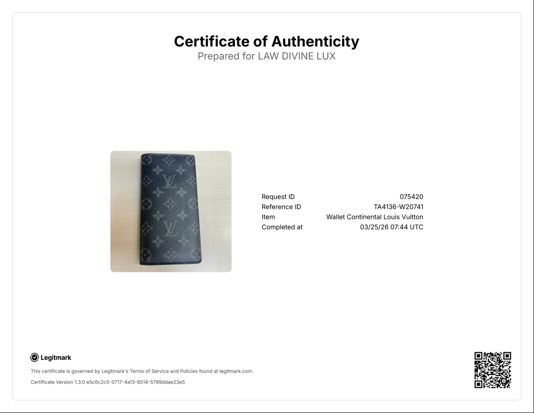 Monogram Brazza Wallet  Black W20741