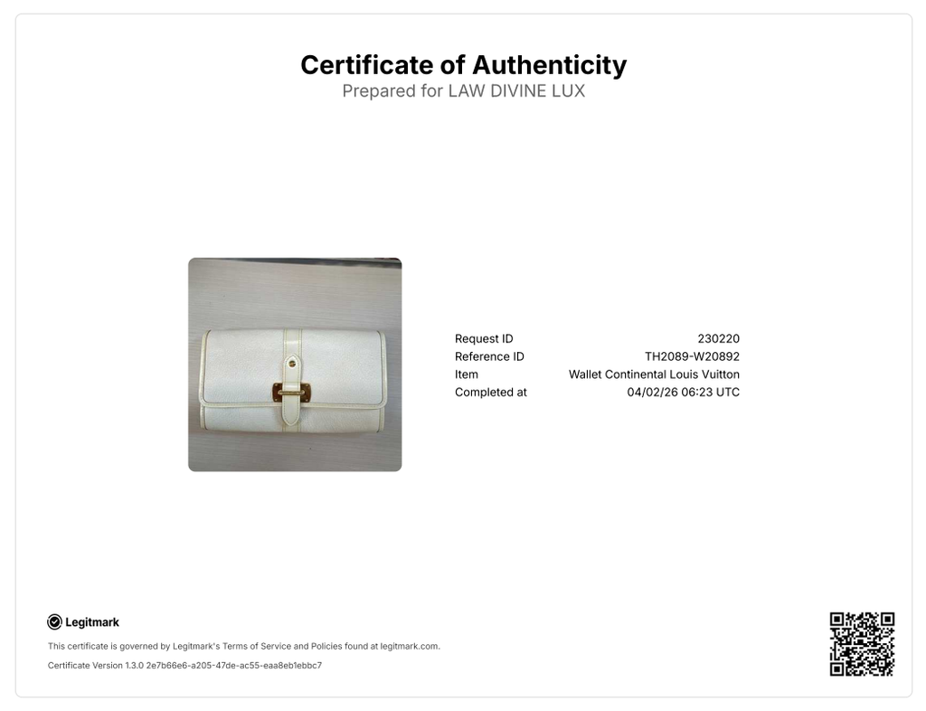 White Suhali Leather Le Favori Wallet twins W20892