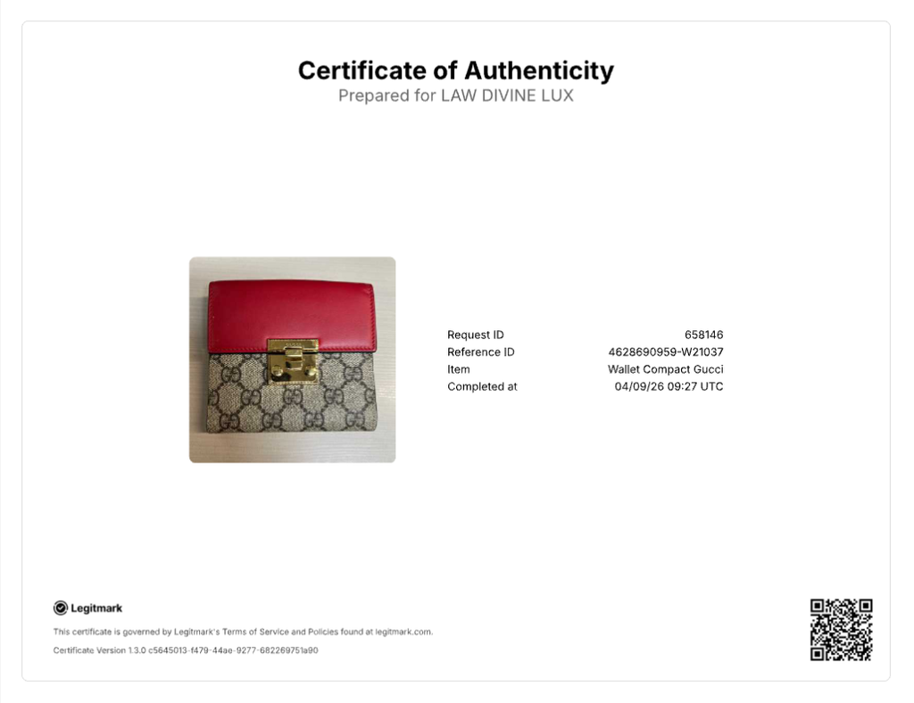 Gucci Padlock GG Supreme Compact Wallet W21037