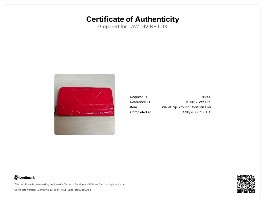 Lady Dior Zip Around Continental Wallet W21059