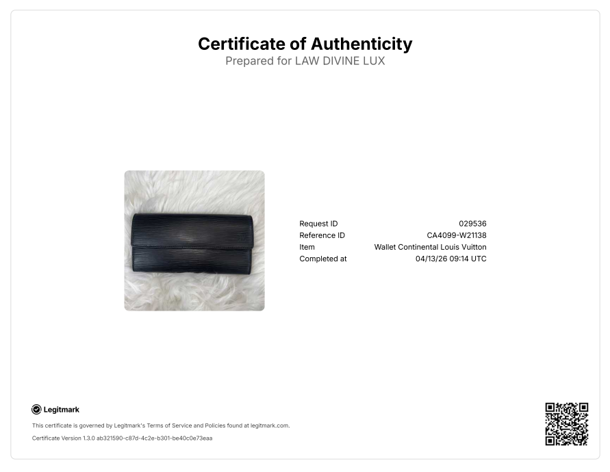 Epi Porte Tresor International Wallet Black W21138