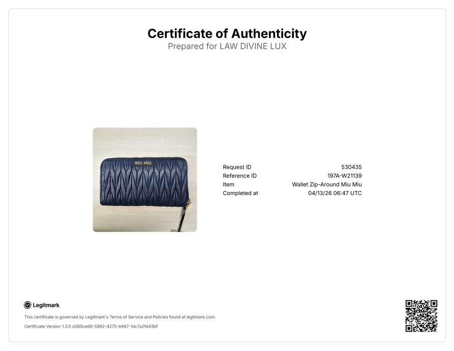 Nappa Matelasse Lux Zip Around Wallet W21139
