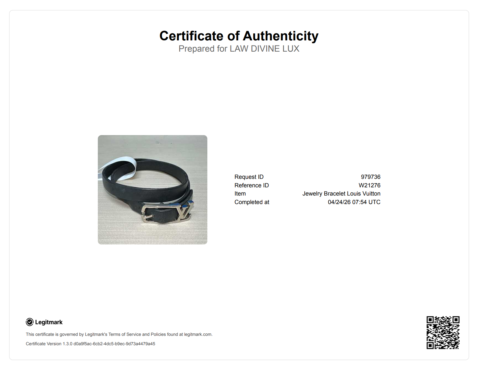 Louis Vuitton Neogram Belt W21276