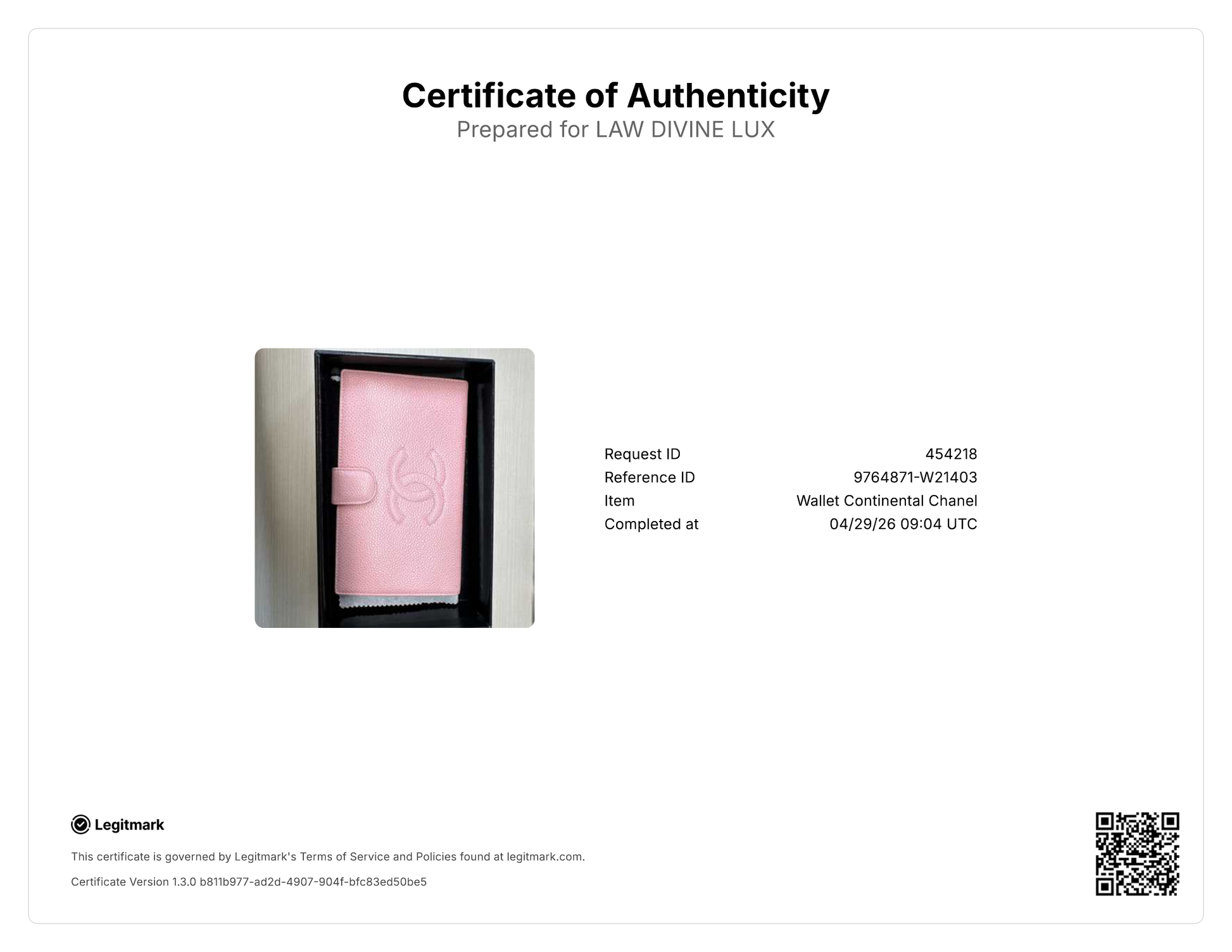 Chanel Pink Caviar CC Stitch Long Bifold Wallet W21403