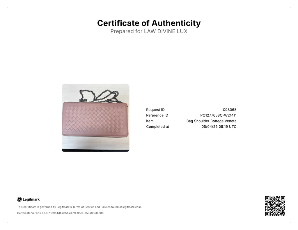 Bottega Veneta Intrecciato Leather Wallet on Chain W21411