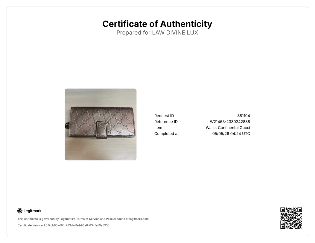 GG Signature Leather Continental Wallet W21463