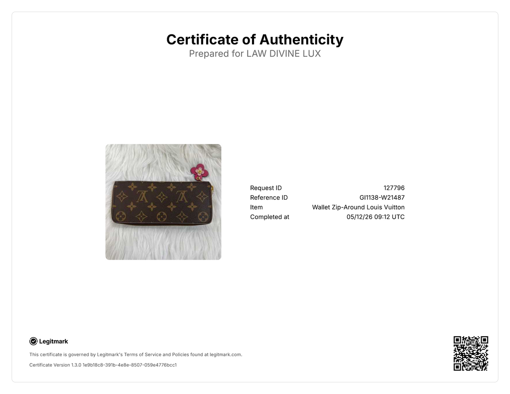 Louis Vuitton Monogram Blooming Flowers Clemence Wallet W21487
