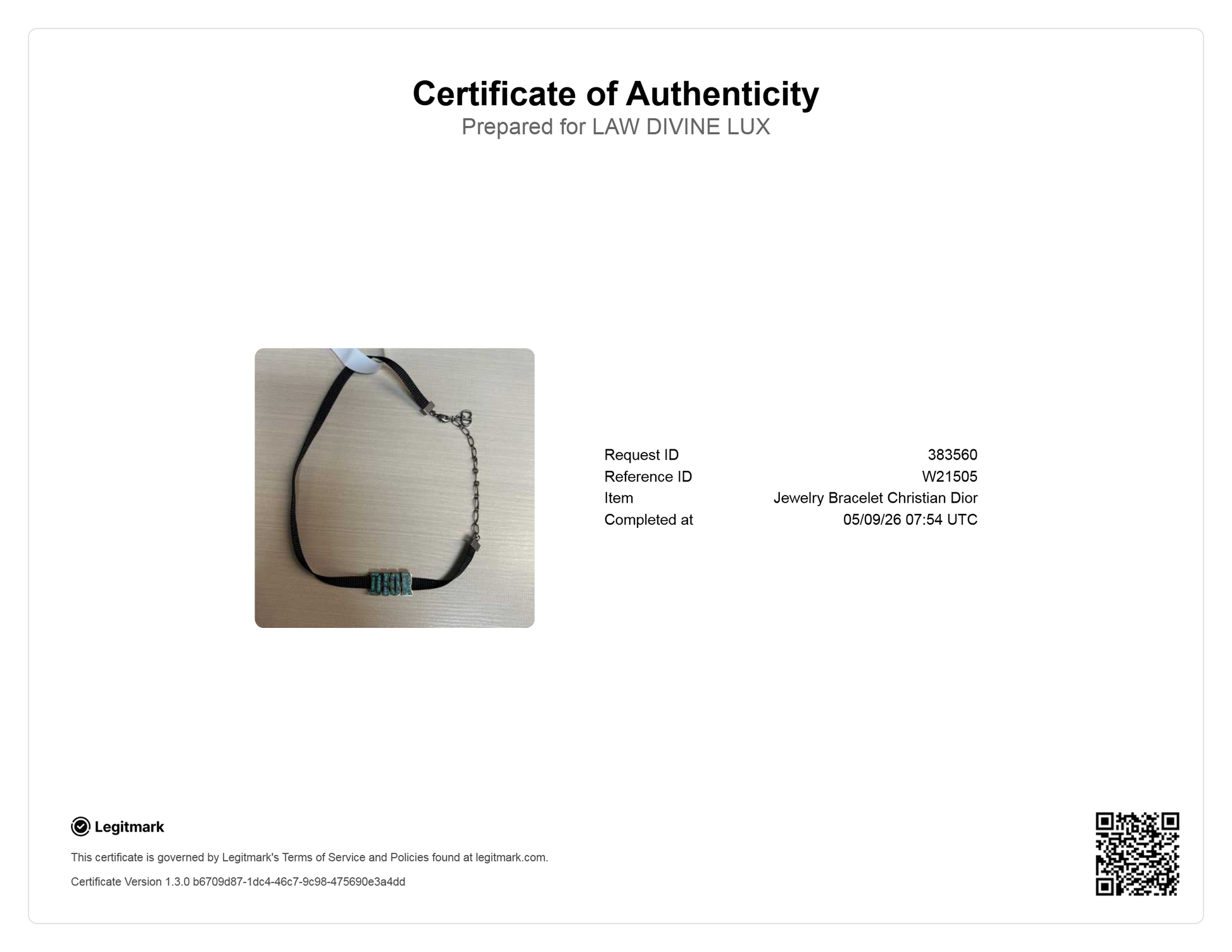 Christian Dior Mosaic Ribbon Choker Necklace W21505