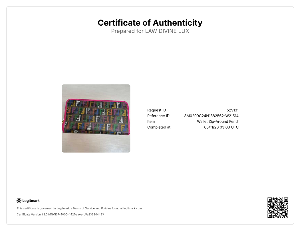 Zucca Spalmati FF Multicolor Zip Around Wallet Multicolor Fuchsia W21514